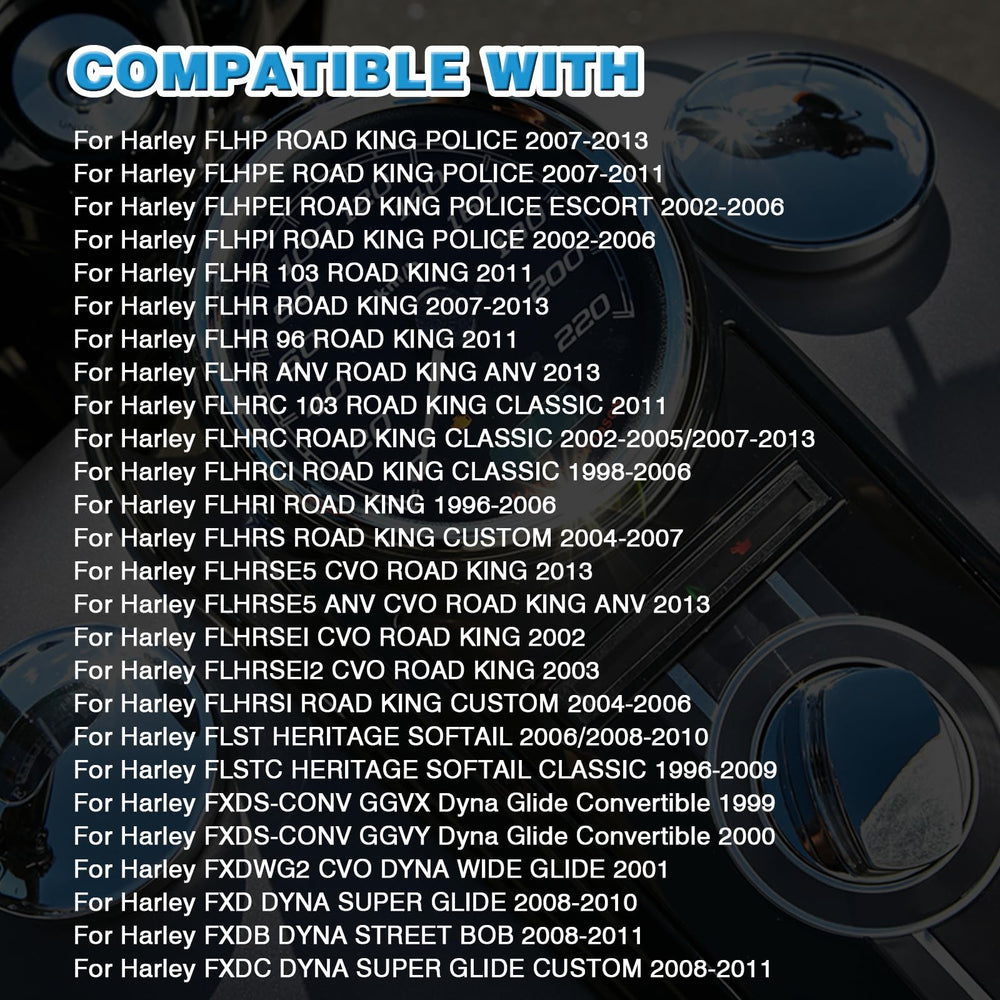 atsuch plug-and-play ignition switch installation for Harley models Road King and Dyna.