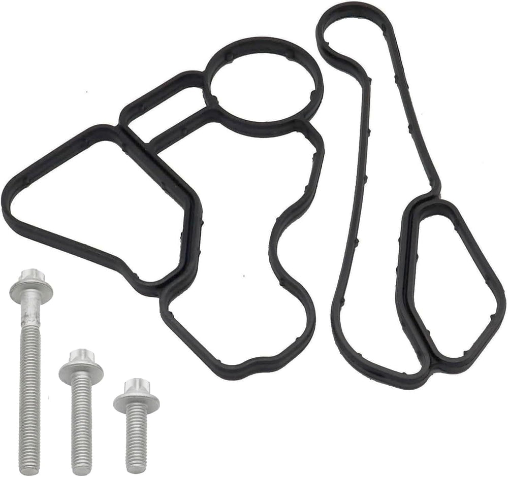 atsuch oil filter housing gasket kit close-up for BMW, durable seals and fit