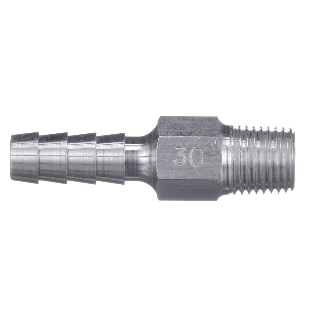 Attwood 88FAS014-6 fuel tank fitting shows secure male-thread connection for reliable fuel lines.