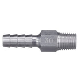 Attwood 88FAS014-6 fuel tank fitting shows secure male-thread connection for reliable fuel lines.