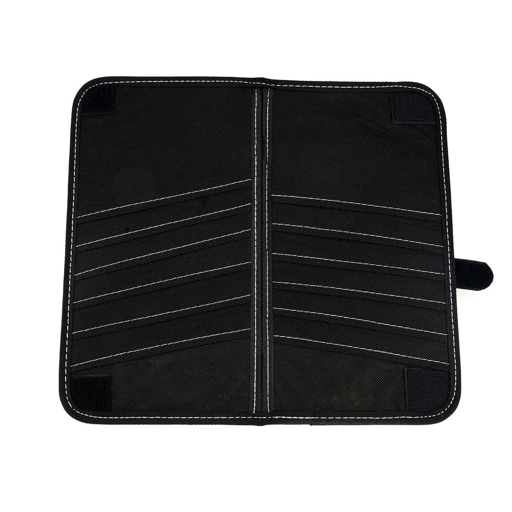 Includes a free napkins pocket for quick-access tissues on the road.