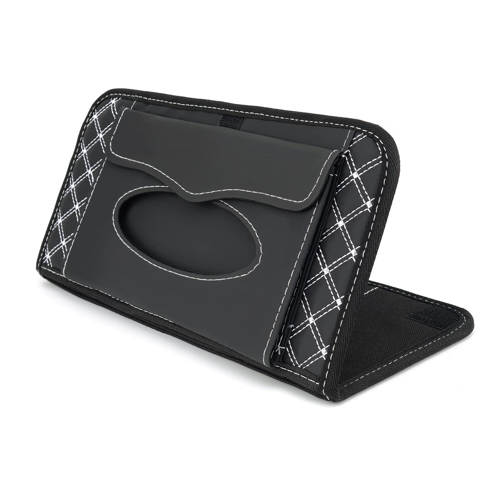 Aturmon visor organizer with double-fold design for compact, secure storage.