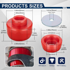 ATZTNUO 7-141 polyurethane body mount bushings show durability