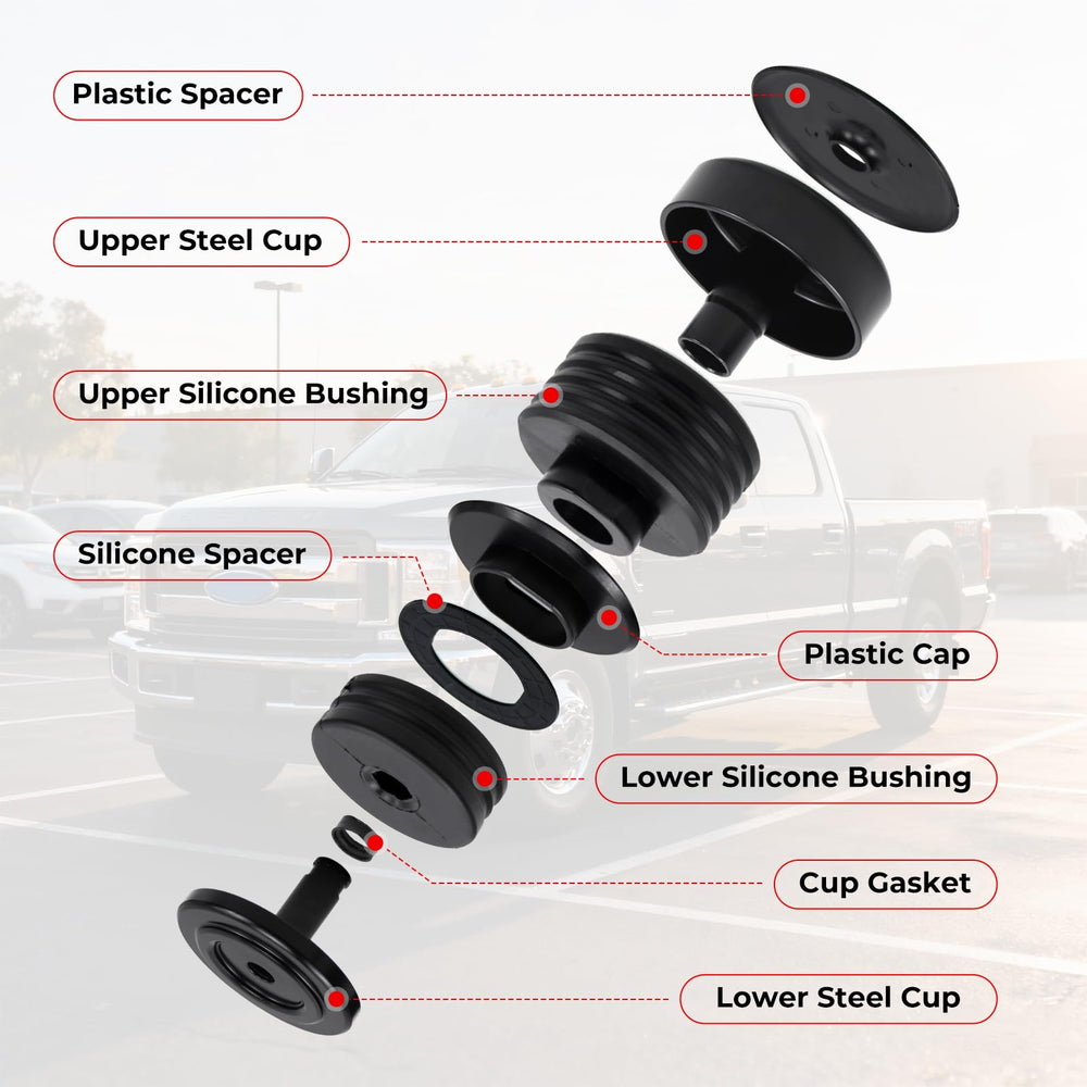 ATZTNUO body mount bushings kit packaging shows full component content