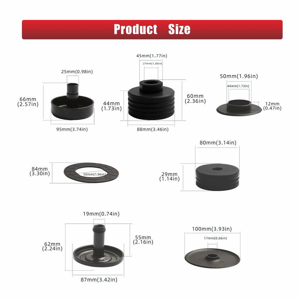 ATZTNUO eight piece kit includes essential front and rear bushings.