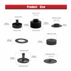 ATZTNUO eight piece kit includes essential front and rear bushings.