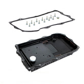 AUCERAMIC 8HP70 transmission oil pan cover showing BMW compatibility and durable design.