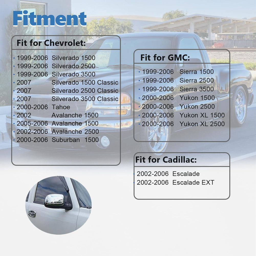 AUCERAMIC chrome mirror cover cap side view, enhances chrome accents