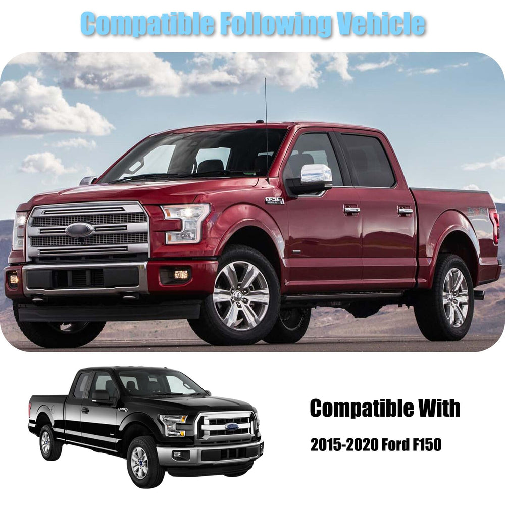 AUCERAMIC chrome plated mirror cover for Ford F-150 adds rugged shine and protection.