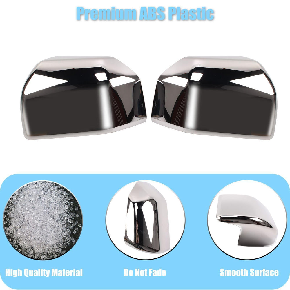 AUCERAMIC chrome overlay for Ford F-150 mirrors resists weather and daily wear.