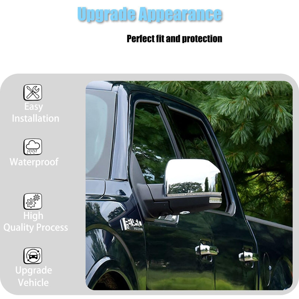 AUCERAMIC F-150 mirror caps protect against scratches and stains with ABS durability.