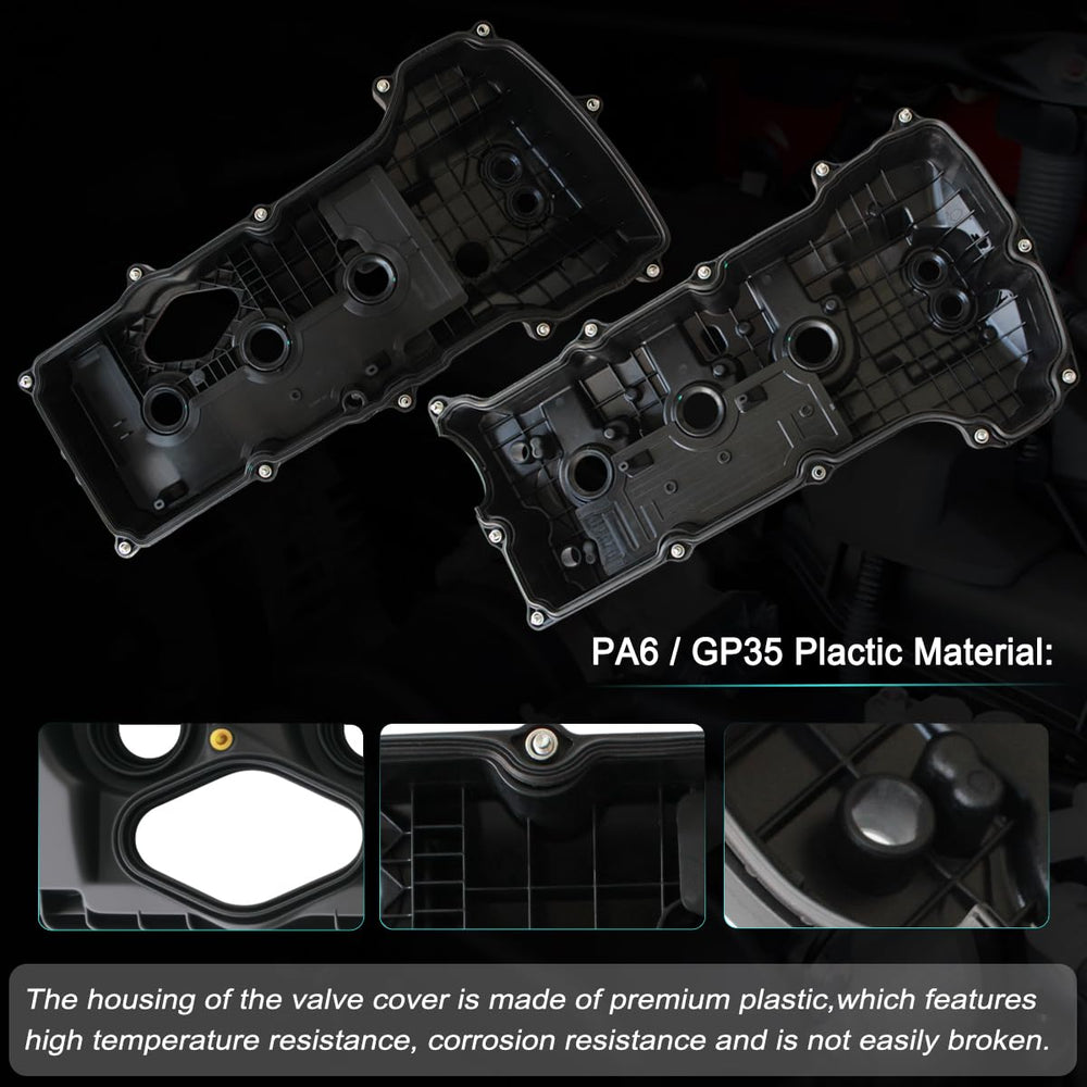 AUCERAMIC V6 engine valve cover replacement set with gasket and bolts.