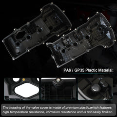 AUCERAMIC V6 engine valve cover replacement set with gasket and bolts.