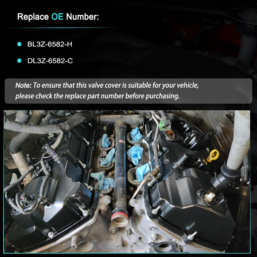 AUCERAMIC valve cover for Transit 2015-2023 left with robust gasket.