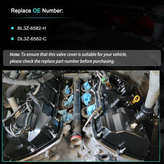 AUCERAMIC valve cover for Transit 2015-2023 left with robust gasket.
