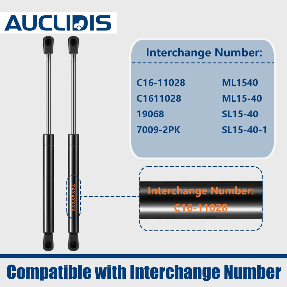 AUCLIDIS C16-11028 12in gas strut compressed length fits compact storage