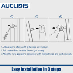 AUCLIDIS service guarantee seal and online support