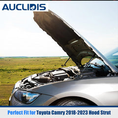 AUCLIDIS hood strut installed on Camry front provides effortless support.