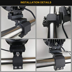 Audak easy-installation clamp ready to attach without drilling.