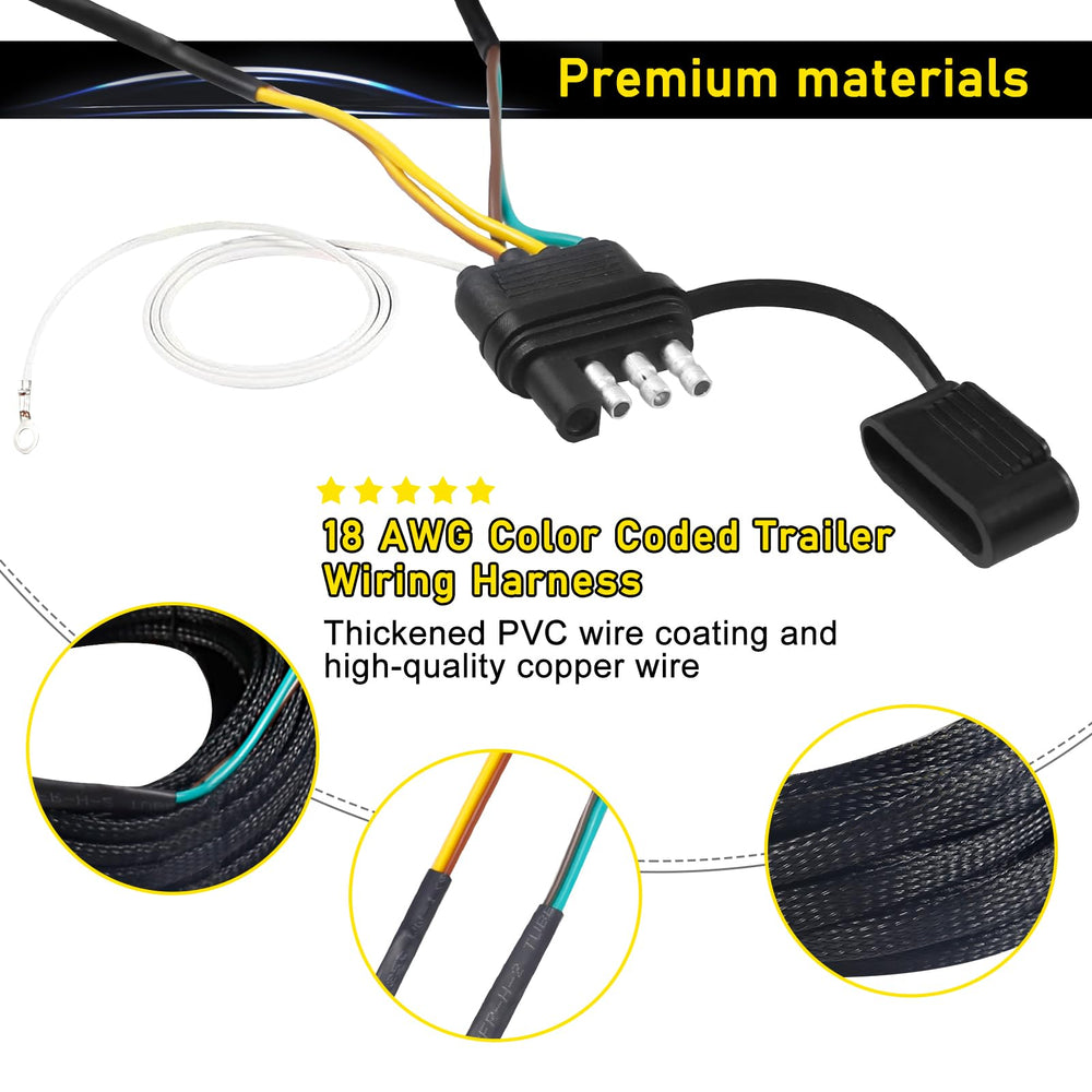 Aufind Y-harness and clip accessories included for quick setup