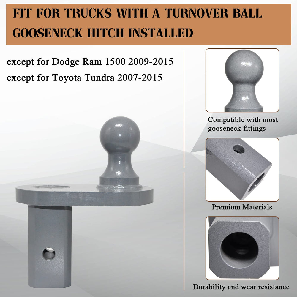 Safety-tested offset ball ensures a stable towing experience