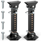 AUH upgraded telescoping jack side view showing slide-out stabilization for RV campers