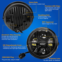 Aukmak F150 fog light diecast aluminum housing for durability.