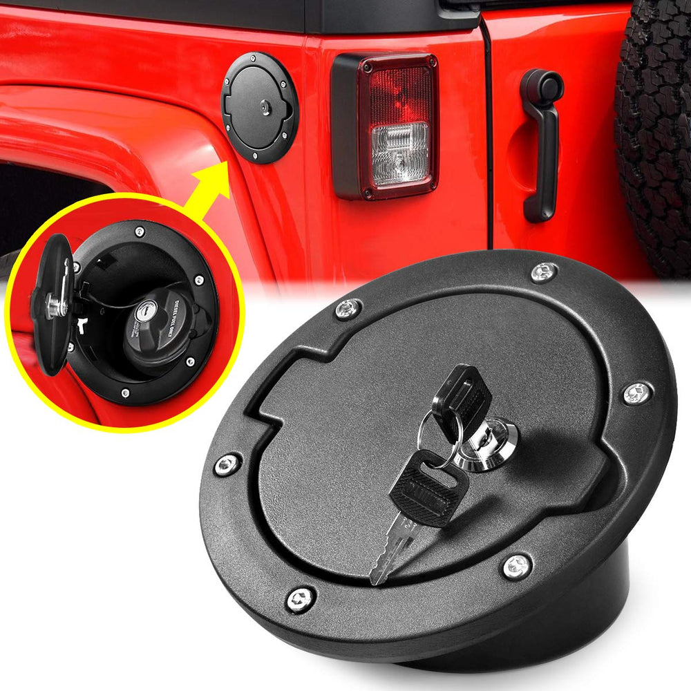 Aukmak fuel filler door locking mechanism close-up for secure fueling