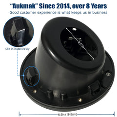 Aukmak locking gas tank door protects against scraping and wear