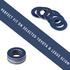 AULDAY aluminum oil drain plug gasket for durable, leak-resistant seal