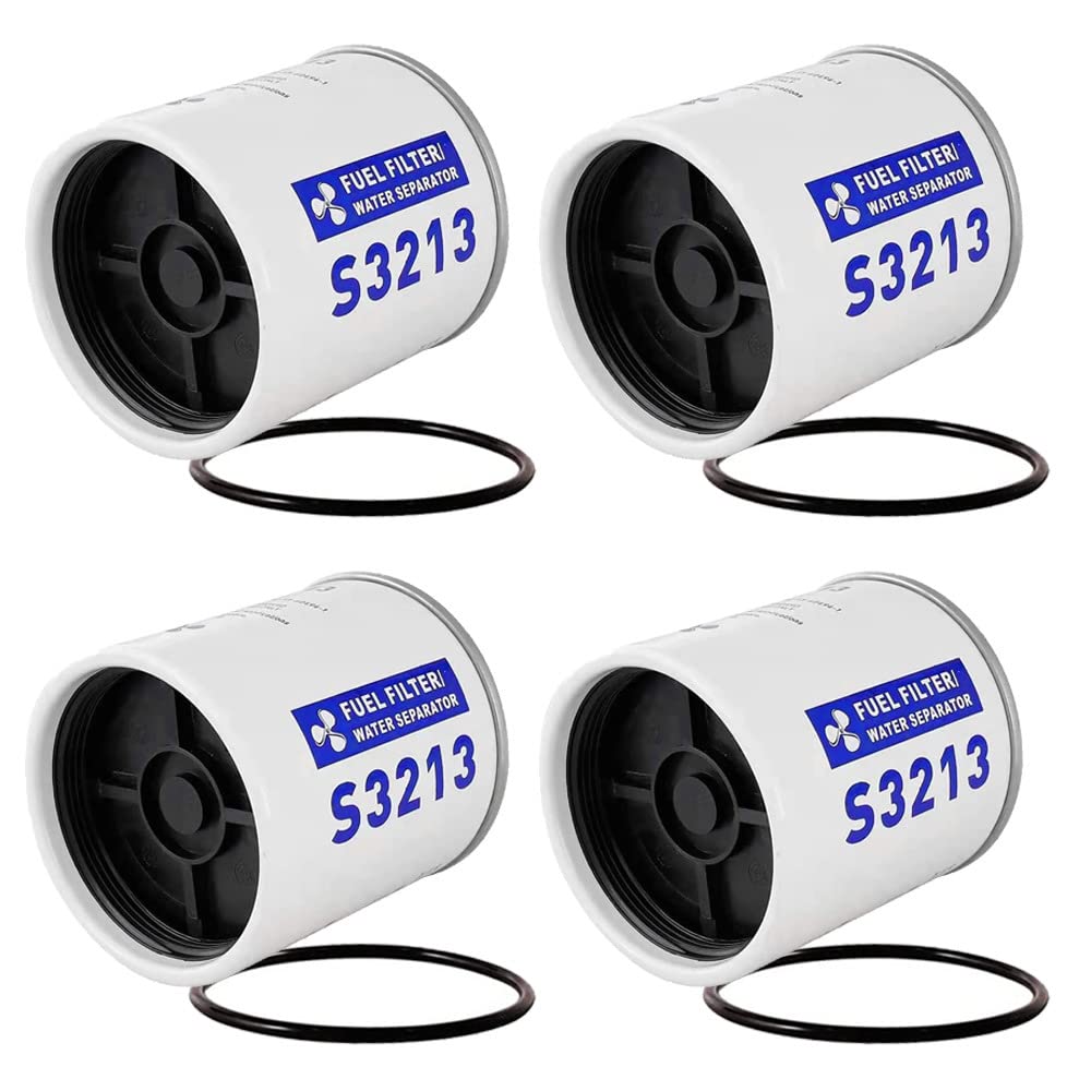 AULDAY S3213 marine fuel filter front view protecting the Mercury outboard system