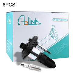 AULINK 5019 spark plugs close-up showing tri-metal plating for durable ignition.