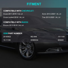 AULINK fitment image highlighting compatibility with Chevy Cruze, Sonic, and Trax models.