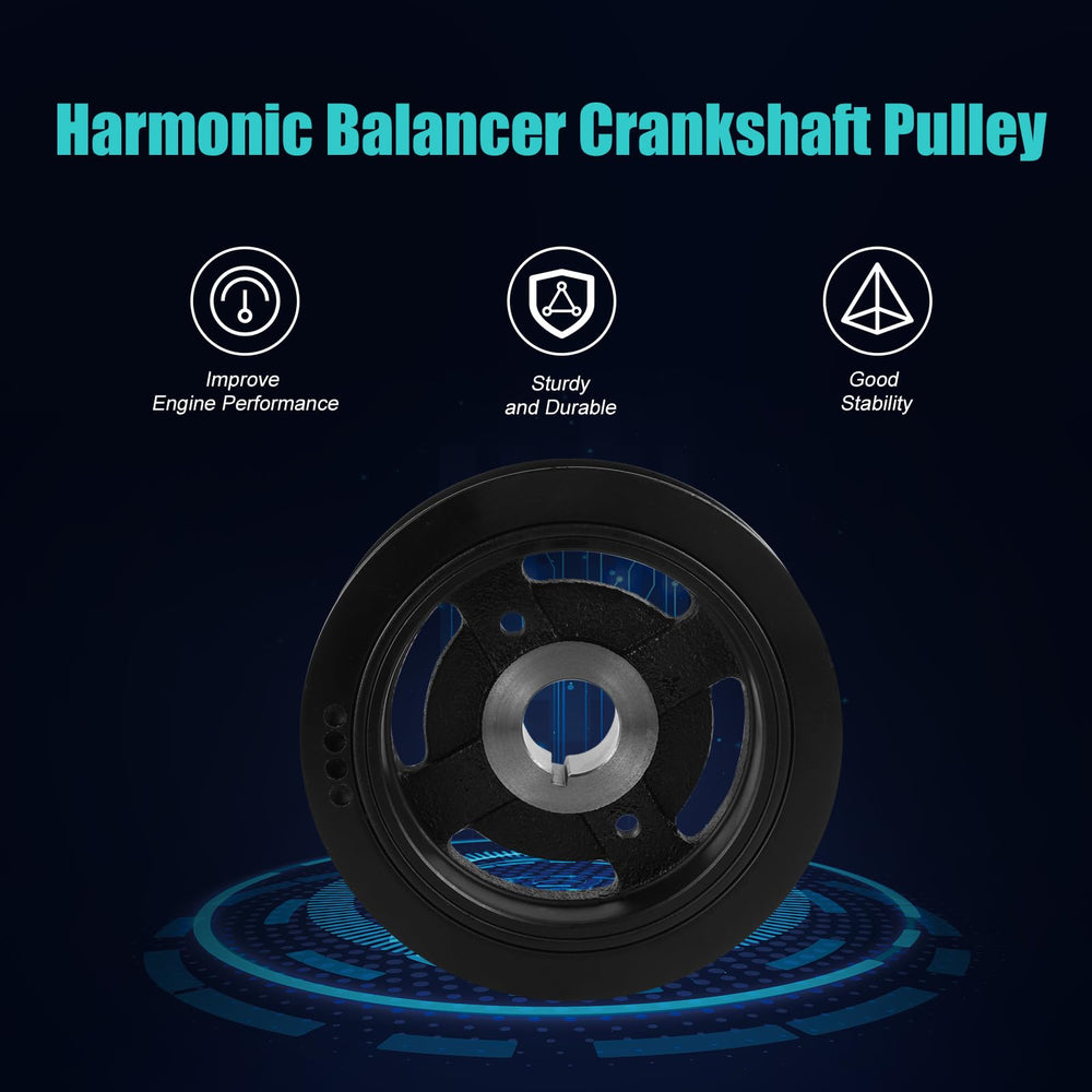 AULINK harmonic balancer on Toyota Corolla enhances engine stability and smoothness.
