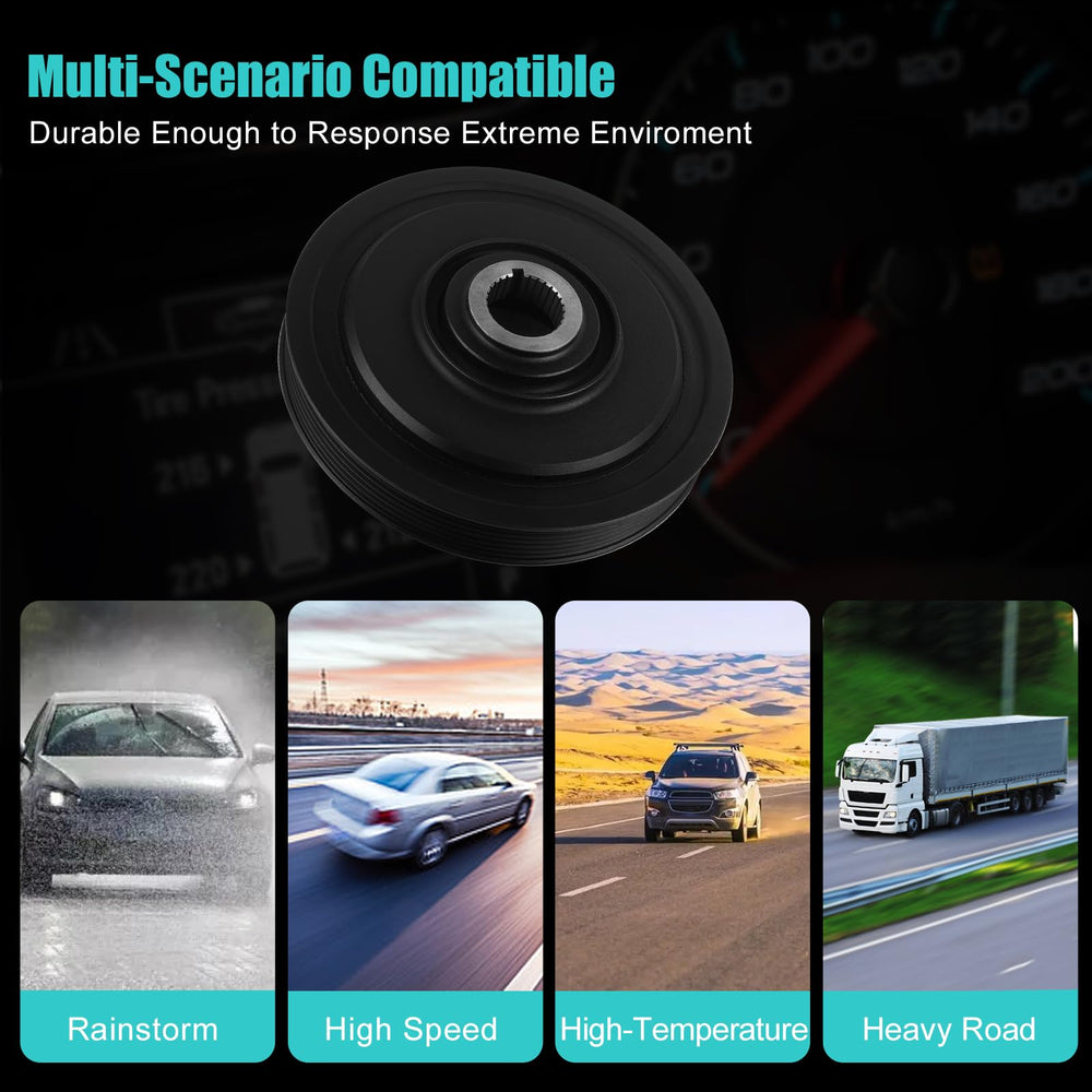 AULINK harmonic balancer engine-smoothness enhances driving refinement.