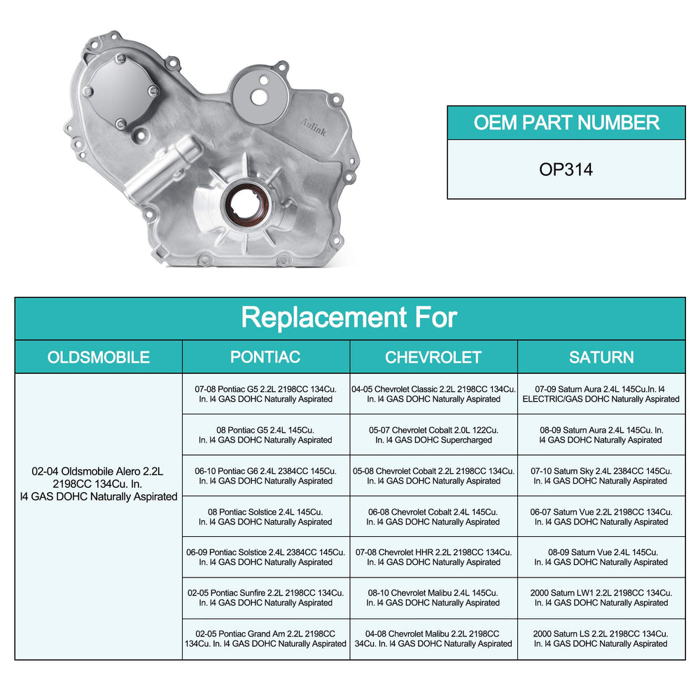 AULINK M349 engine oil pump offers GM compatibility across multiple models