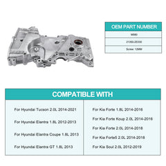 AULINK M580 timing cover for Soul 2.0L maintaining steady lubrication and timing reliability