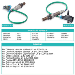 AULINK oxygen sensor OEM part numbers graphic