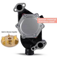 AULINK Sea Water Pump back cover in stainless steel for leak-free operation