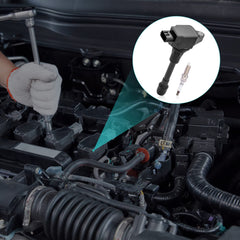 AULINK spark plug compatibility graphic illustrates fitment across Nissan and Infiniti.