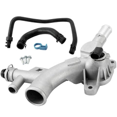 AULINK aluminum thermostat housing 25193922 shows durable construction for engine cooling.