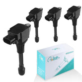 AULINK UF549 ignition coil pack front view showing compact fit for engine bays