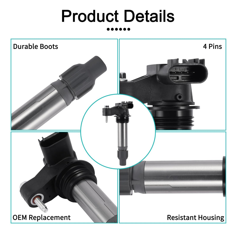 AULINK UF569 ignition coil pack rear view showing compact, durable design for long service life