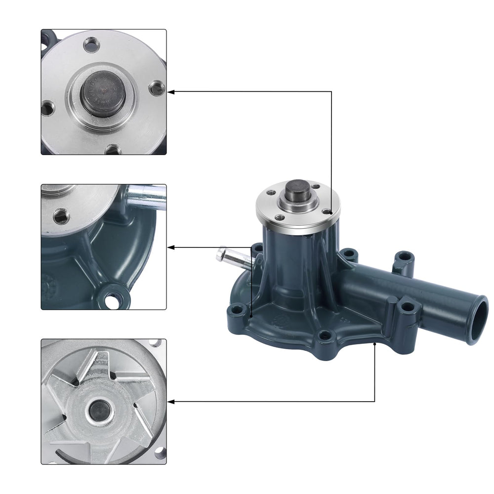 AULINK water pump 70mm impeller, side view, easy installation potential.