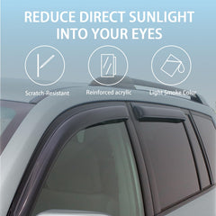 Four-piece Aumivoron rain guard kit with 3M adhesive for Toyota Sienna installation