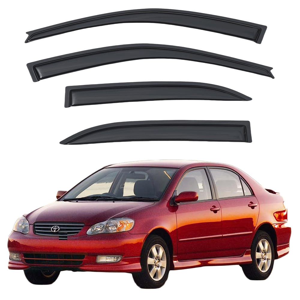 Aumivoron Corolla rain guard front-left for better airflow and rain deflection.