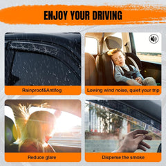 Aumivoron low-profile window visors blend with vehicle exterior.