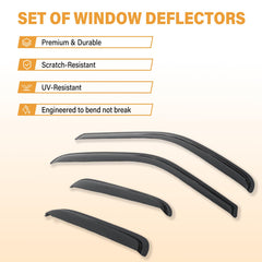 Aumivoron rain guards blend with exterior for a sleek look