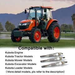Aumtoni glow plugs installed in a Kubota mower for reliable ignition.