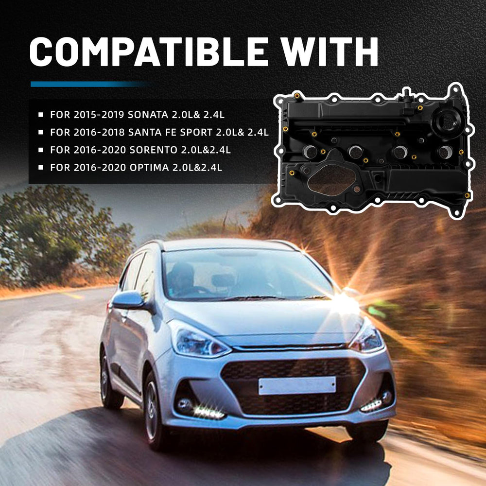 Aumzong valve cover side profile highlights bolt holes for easy installation.